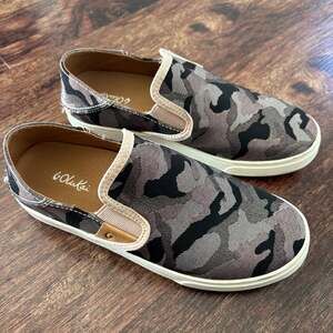 Olukai Pehuea Pa'i Slip On Sneakers Pink Camo